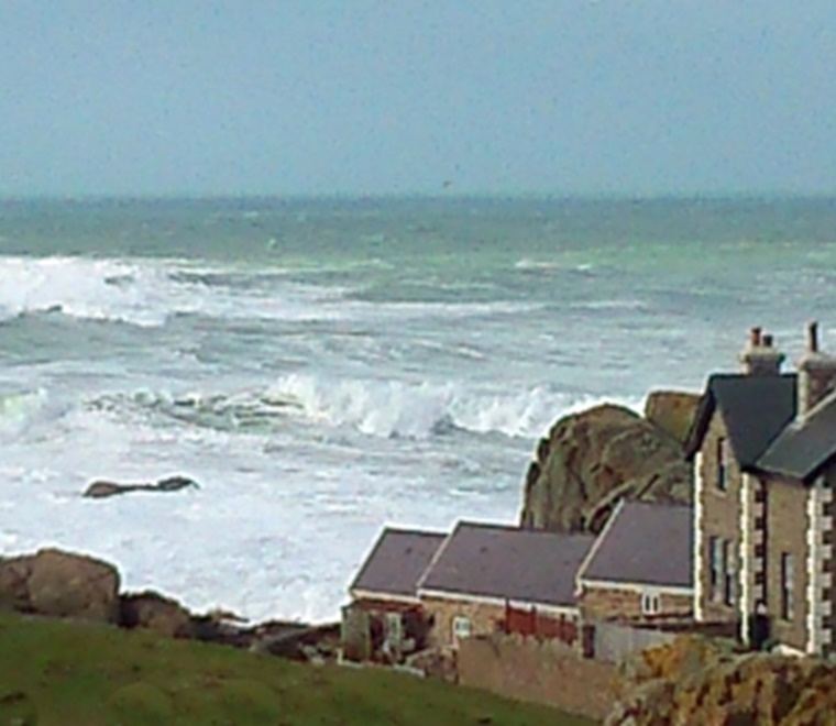 House overlooking ocean
