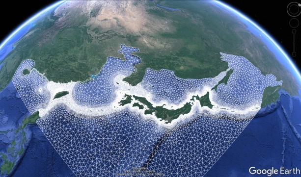 Northeast Asia wave model grid
