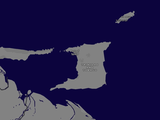 trinidad and tobago map square