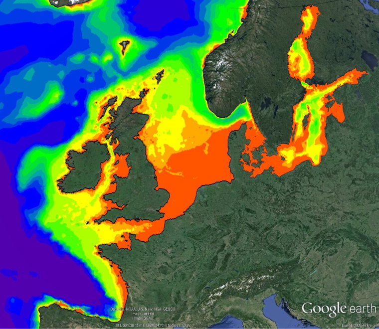 Baltic model Google Earth
