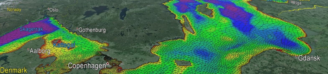 Baltic model Google Earth