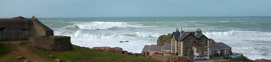 House overlooking ocean