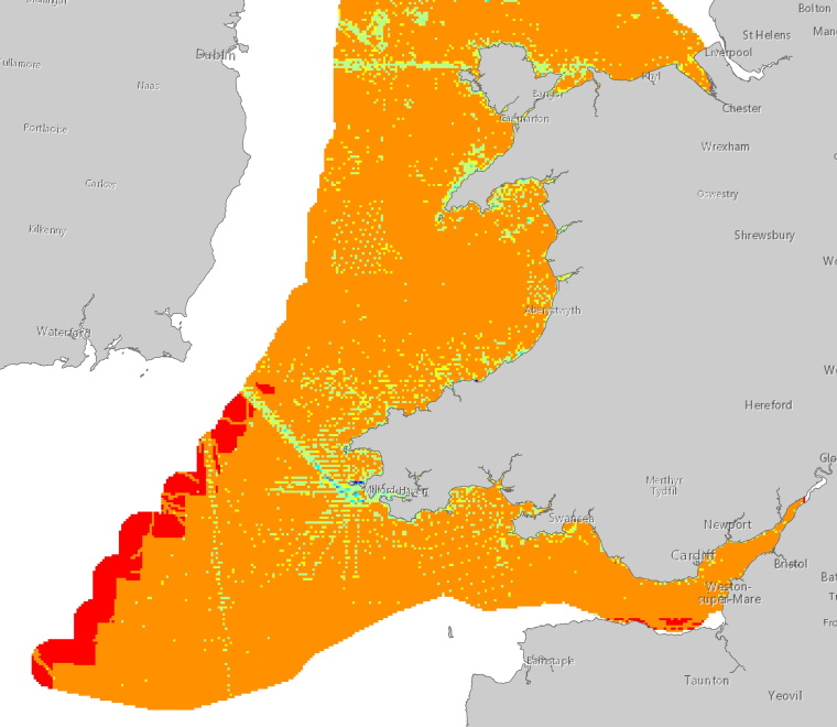 Marine spatial planning map