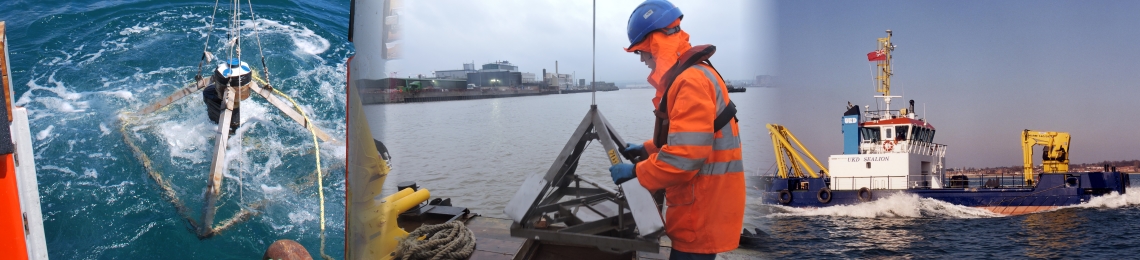 Seabed survey collage