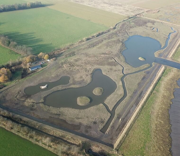 Skinflats managed realignment at low tide